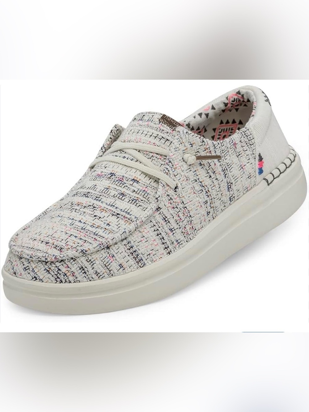 Hey Dude Wendy Sox Canvas Slip-On Shoe - 9